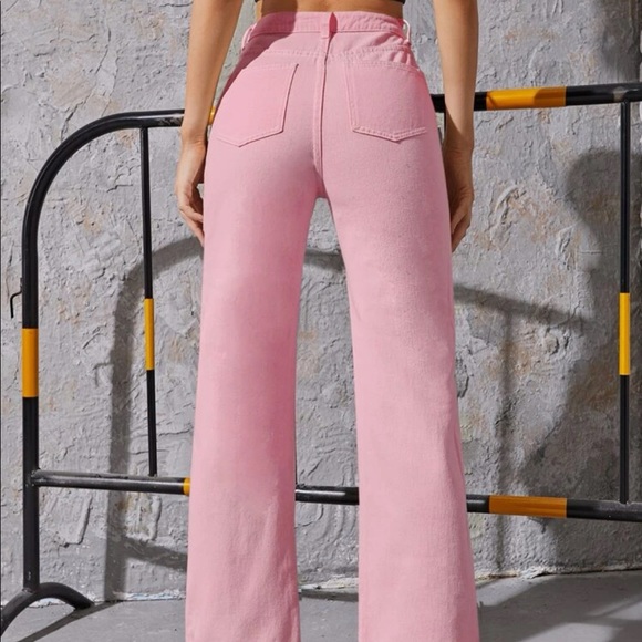 SHEIN High Waisted Straight Leg Jean - Picture 2 of 6